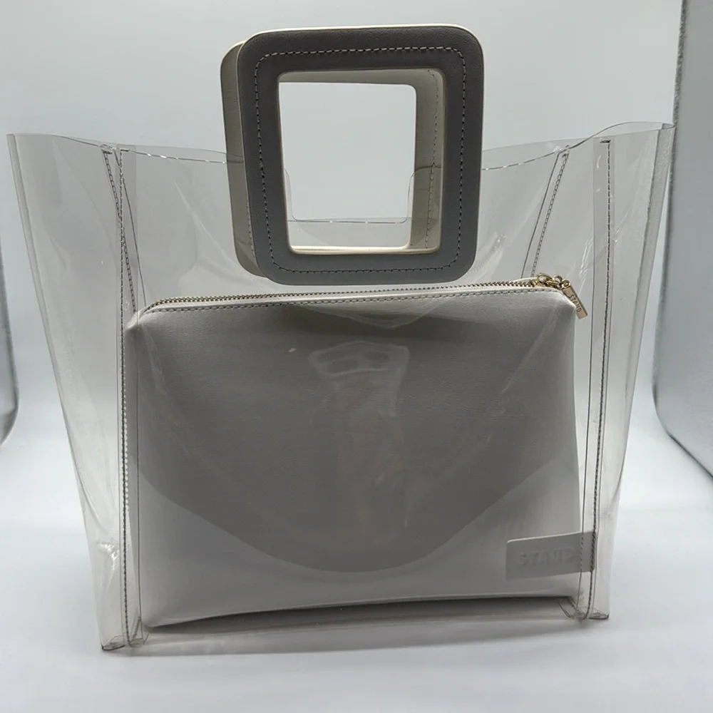 Staud Shirley Bag in Clear/White